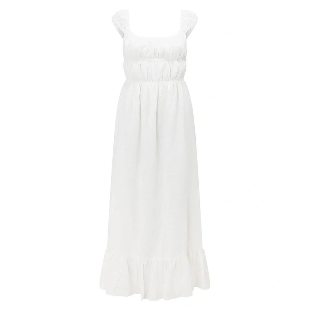 Sabo Skirt Fabi 100% Cotton White Dress, XS - Picture 4 of 10